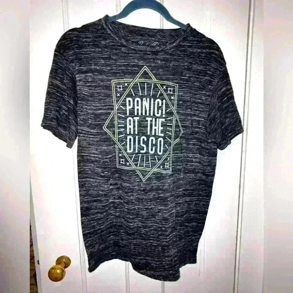 Panic! At The Disco Manhead Shirt size Medium heathered black - Picture 1 of 4